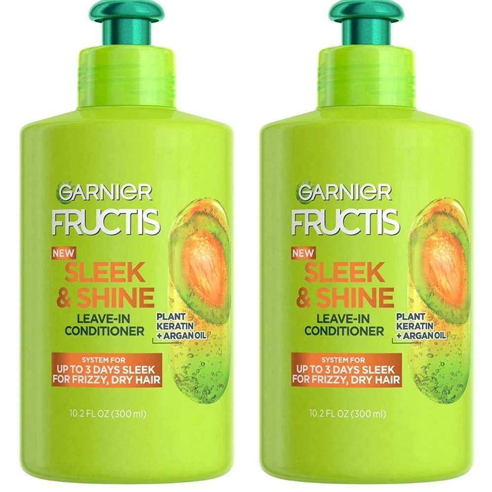 Garnier Fructis Sleek & Shine Leave-In Conditioner - Vibrant Green